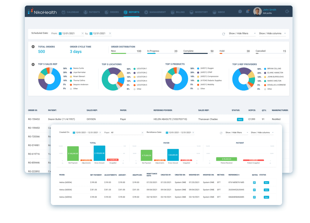 Reporting | HME DME Software | NikoHealth