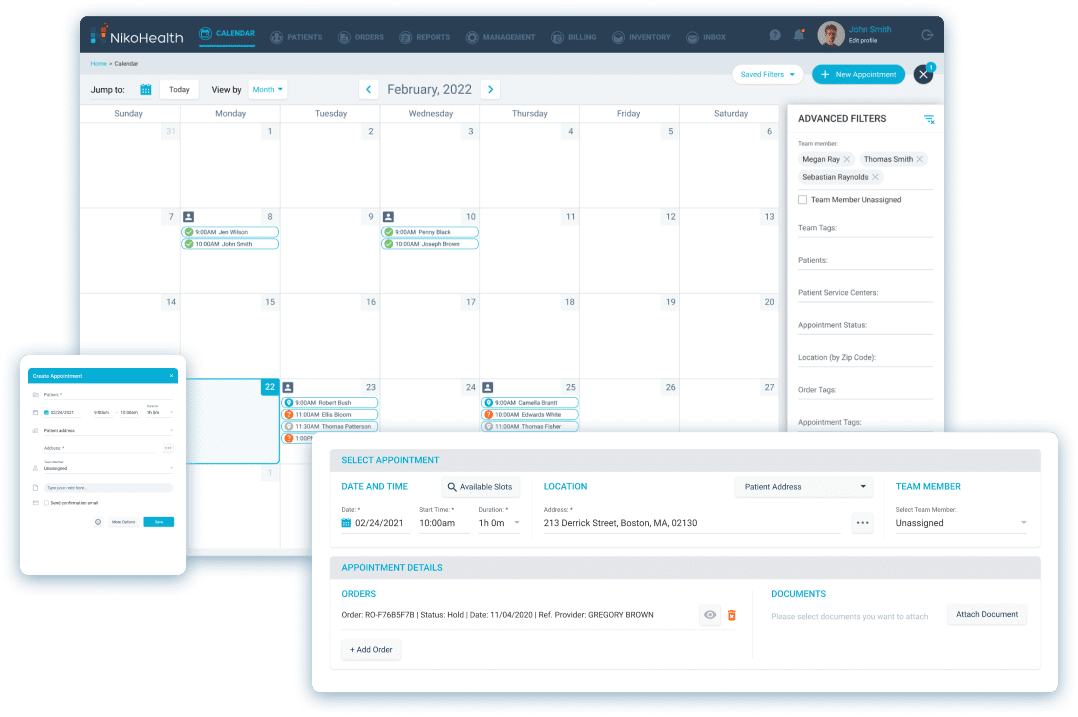 Scheduling | DME HME Software | NikoHealth