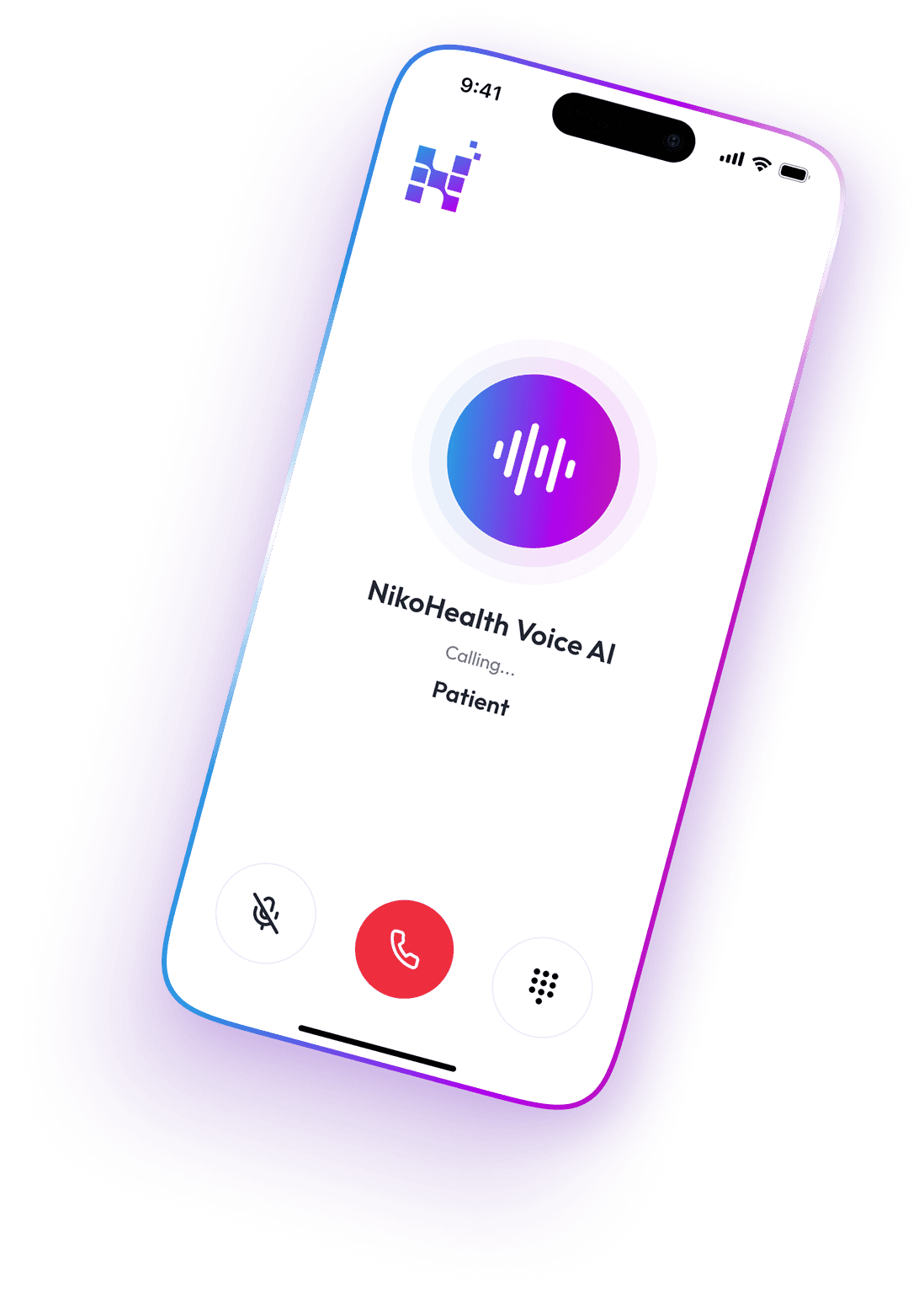 NikoHealth Voice AI resupply outreach on mobile